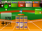 Click to Play Batters Up Base Ball Math - Addition Edition