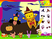 Click to Play Piglet and Pooh on Halloween