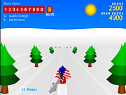 Click to Play Sonic 3D Snowboarding